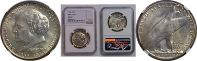 1936 50C Bridgeport Commemorative Half Dollar NGC MS-66 - Image 1 of 3