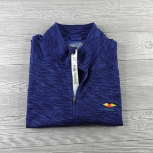 Levelwear 1/4 Zip Pullover Top Mens 2XL XXL Blue Baltusrol Golf Club Long Sleeve - Picture 1 of 8