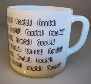 Vintage Federal Glass Goodall Mug D Handle Coffee Cup Heat Proof Milk Glass - Picture 1 of 7