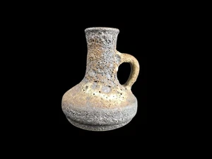 Mid Century Jopeko Keramik Vase - Dekor Paris - 703 / 11 - 10 cm - Fat Lava - Bild 1 von 4