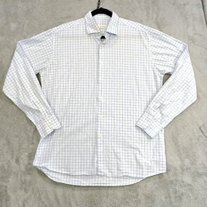 Camisa Miller Westby Para Hombre L Azul Cuadros Cuadros Abotonada CLÁSICA Primavera Algodón - Imagen 1 de 8