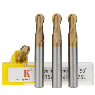 Ø1-16mm Kugelkopf Schaftfräser Radiusfräser für Metall Holz hochleg Z=2 - Bild 1 von 4