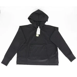 Ideology Off Duty Casual Sweatshirt Hoodie Womens Relaxed Solid Black Size Large - Picture 1 of 12