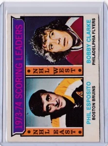 1974-75 OPC O-Pee-Chee Phil Esposito Bobby Clarke Scoring Leaders #3 (Excellent) - Picture 1 of 1