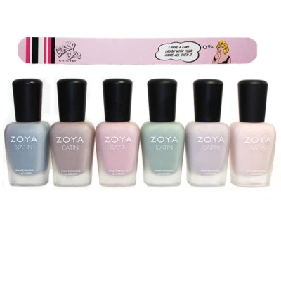 Лак для ногтей Zoya коллекция натуральных атласов с бесплатной пилочкой для ногтей Cricket. - Изображение 1 из 4