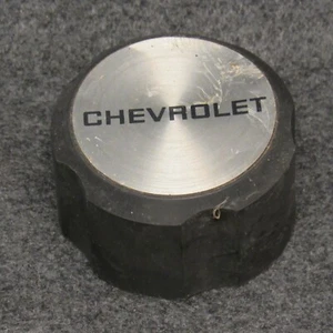 1988-1990 Chevy Cavalier Wheel Center Cap 22535248 Black Plastic & Chrome Q178 - Picture 1 of 4