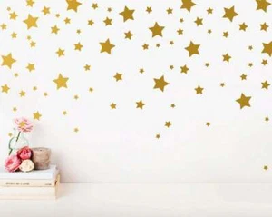 Star Wall Decals, Gold Star Decals, Nursery Wall Decals, Star Wall Stickers ga37 - Picture 1 of 8