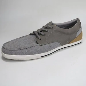 Gray Aldo Andren Casual Dress Shoe size 12 Lace up leather and fabric - Picture 1 of 12