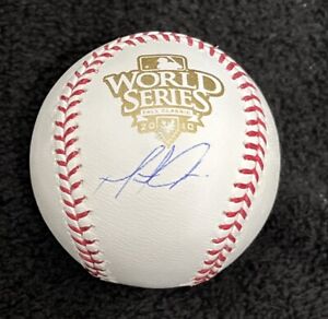 Matt Cain 2010 World Series Signed AUTOGRAPHED Baseball MLB Authentic