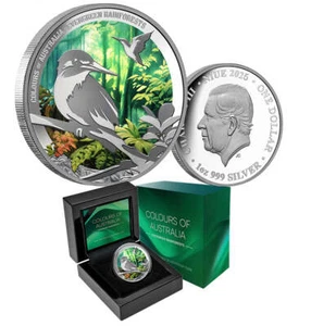 Colours Of Australia - 2025 $1 Evergreen Rainforest 1oz Silver Proof Coin - Bild 1 von 5
