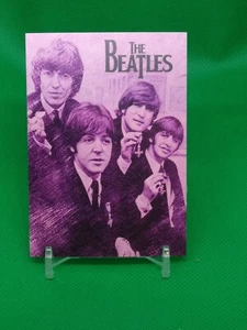 THE BEATLES RINGO, JOHN LENON, PAUL MCCARTNEY HARRISON KUNSTMUSTER SAMMELKARTE - Bild 1 von 2