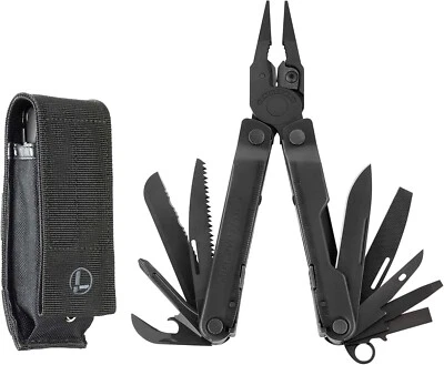 Leatherman Rebar Stainless Steel Multitool w/ Black Oxide Molle Sheath - 17Pc - Image 1 of 4