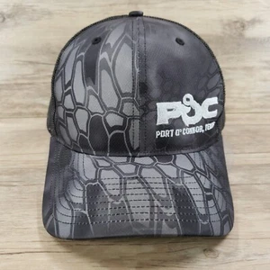 Port O'Connor Texas Hat Cap Snapback Kryptek Camo Gray Black Fishing - Picture 1 of 11