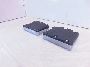 Harley Davidson Touring Dyna & Softail Black Wrinkle Cylinder Head Rocker Boxes - Picture 1 of 9