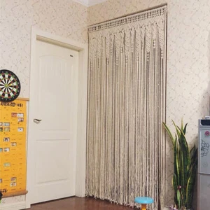 Cortina de puerta cortina de perlas cortina de hilo protección contra insectos separador de habitaciones protección visual DHL - Imagen 1 de 11