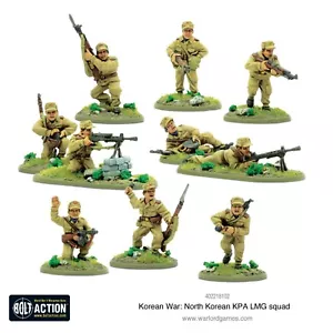 ๐ณ28mm Warlord Games North Korean KPA LMG squad Bolt Action Korean War BNIB - Picture 1 of 1