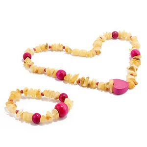 USA KIZIMA handgefertigtes baltisches Bernstein Halsband Halskette & Armband Set - Bild 1 von 3