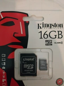 LOTTO 6 pz KINGSTON MICRO SD 16 GB CLASSE 10 MICROSD SCHEDA MEMORIA CANVAS😉 - Foto 1 di 2
