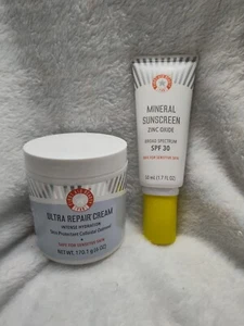 First Aid Beauty Ultra Repair Cream 6oz + Mineral Sunscreen Zinc SPF 30 50 ml (T - Picture 1 of 6