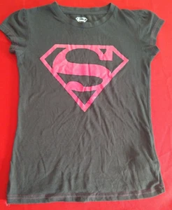 womans superman/superwoman tshirt size 8 - Picture 1 of 4