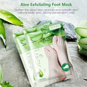 Foot Mask Exfoliating Feet Mask Pedicure Heels Foot Mask Aloe Vera Efero