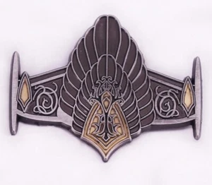 Aragorn Crown King Elessar Hobbit Lord Of The Rings Metal Pin Badge LOTR - Picture 1 of 2