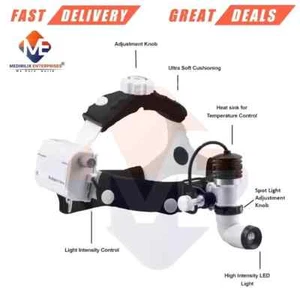New ENT Surgical Wireless Dental Medical Headlight LED Light Portable 10W* 89JH% - Picture 1 of 5