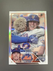 2023 Topps Chrome Update Rookie Debut Refractor Brett Baty #USC10 Rookie RC - Picture 1 of 2