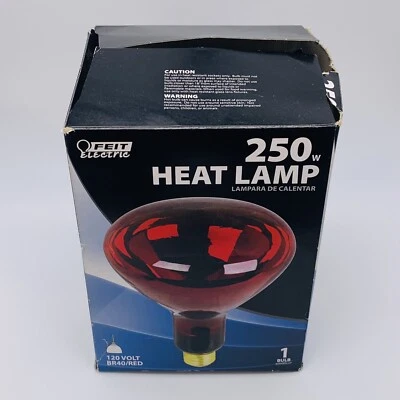 1 Bulb Feit Electric 250W Heat Lamp 120 Volt BR40 Red - Open Box *PLEASE READ* - Image 1 of 4