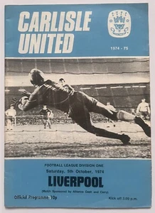 Carlisle United v Liverpool League Div One 1974-75 - Bild 1 von 2