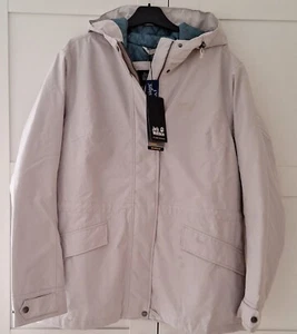 Chaqueta impermeable Jack Wolfskin gris polvoriento Lake Louise talla 20 nueva con etiquetas precio de venta sugerido por el fabricante 129 GBP - Imagen 1 de 11