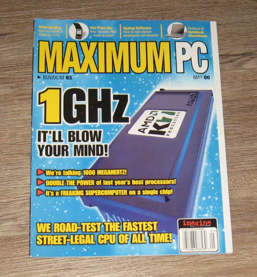 Maximum PC Computer magazine May 2000 1GHz 1000 Megahertz - Image 1 of 1