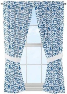 Boise State Broncos Window Curtain Panels – Set of 2 (82" x 63") - Picture 1 of 1