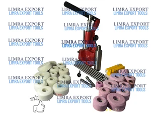 SIOUX Valve Seat Grinding Stones 24ps With Stone Dresser & 6pcs Pilots + Holder - Picture 1 of 9