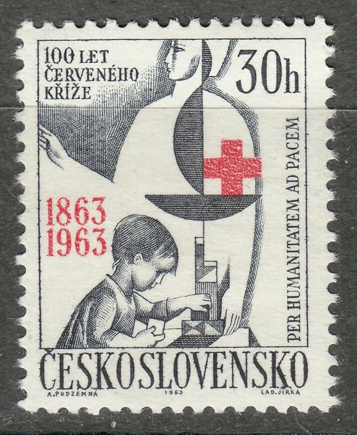 Czechoslovakia 1963 MNH Mi 1411 Sc 1184 International Red Cross. Medical ** - Image 1 of 1