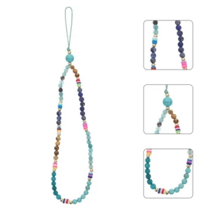 Anti Lost Wristband Beaded Phone Wrist Strap Stone Phone Strap - Zdjęcie 1 z 9