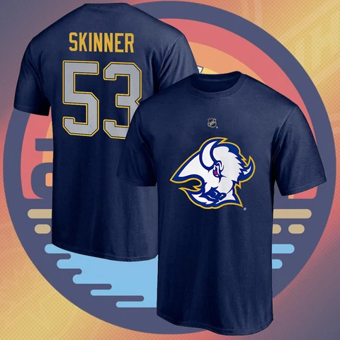 Jeff Skinner #53 Buffalo Sabres 2023 Hockey Player Navy T-Shirt Unisex Gift Fan Cover