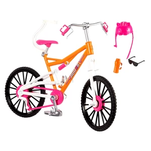 Mattel Barbie Camping Fun Helmet Accessories and Mountain Bike Bicycle Play Set - Picture 1 of 2