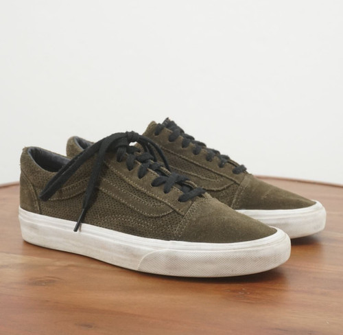 Sneakers basse Vans donna Oldol Skoola t 7erdi verditte perfetteate scamoscia