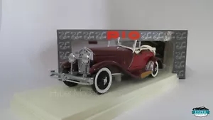 RIO- MODELS 1/43 ISOTTA FRASCHINI TORPEDO CABRIOLET CASTAGNA 1930 BORDEAUX BEIG - Foto 1 di 3