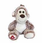 Kellytoy RETIRED Valentine Plush Stuffed Monkey Embroidered Heart on Foot Brown