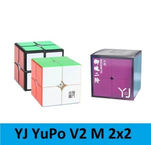 YJ YuPo V2 M 2x2 Magnetic Stickerless Speed Magic Cube Education Puzzle Toy Gift - Picture 1 of 8