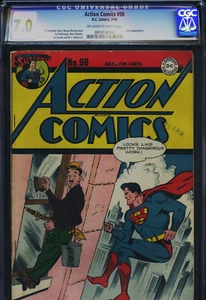 ACTION COMICS #98 - CGC-7.0, OW-W - Superman - Edad de Oro - Imagen 1 de 3