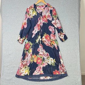 Ruby Yaya Dress Womens XL Floral Flowers Long Sleeve Lightweight Boho Resort - Picture 1 of 12