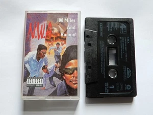 N.W.A - 100 MILES AND RUNNIN' - RARE 1990 UK CASSETTE TAPE SINGLE (NWA) - Picture 1 of 4