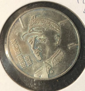 1989B Schweiz 5 Franken Stempelglanz Kupfer Nickel Münze - Henri Guisan - KM#68 - Bild 1 von 4