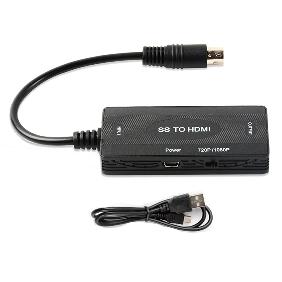 Portable HDMI Adapter SS To HD 1080P For Sega Saturn Console TV Game Accessories - Image 1 of 4