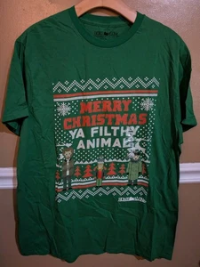Home Alone T-Shirt Merry Christmas Ya Filthy Animal Size L Large - Picture 1 of 4