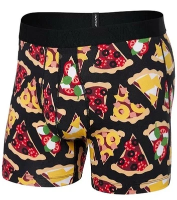 Calzoncillos boxer SAXX para hombre DropTemp de algodón refrescante estampado de pizza talla M Foto 1 de 4