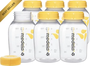 6‑Pack 150 ml Breast Milk Storage Bottles – Leak‑Proof Collection Set - Picture 1 of 12